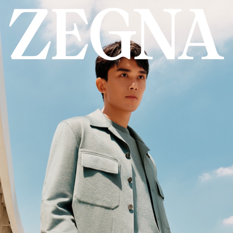 Chinese actor Leo Wu stars in the Zegna Oasi Cashmere campaign.