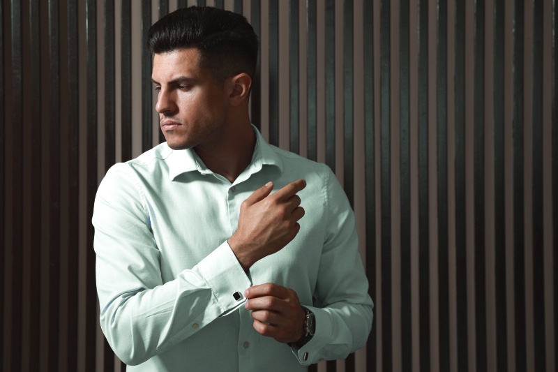 Light Green Dress Shirt Men
