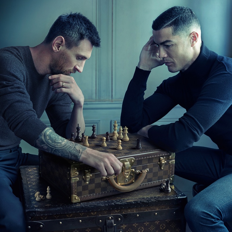 Louis Vuitton Unveils Campaign With Lionel Messi and Cristiano