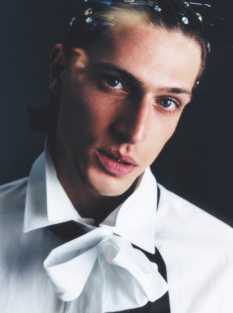 Yohji Yamamoto Detachable Stole Collar Cotton Shirt » LuisaViaRoma's Holiday Edit Blows Into Town with a Luxe Touch Yohji Yamamoto Detachable Stole Collar Cotton Shirt