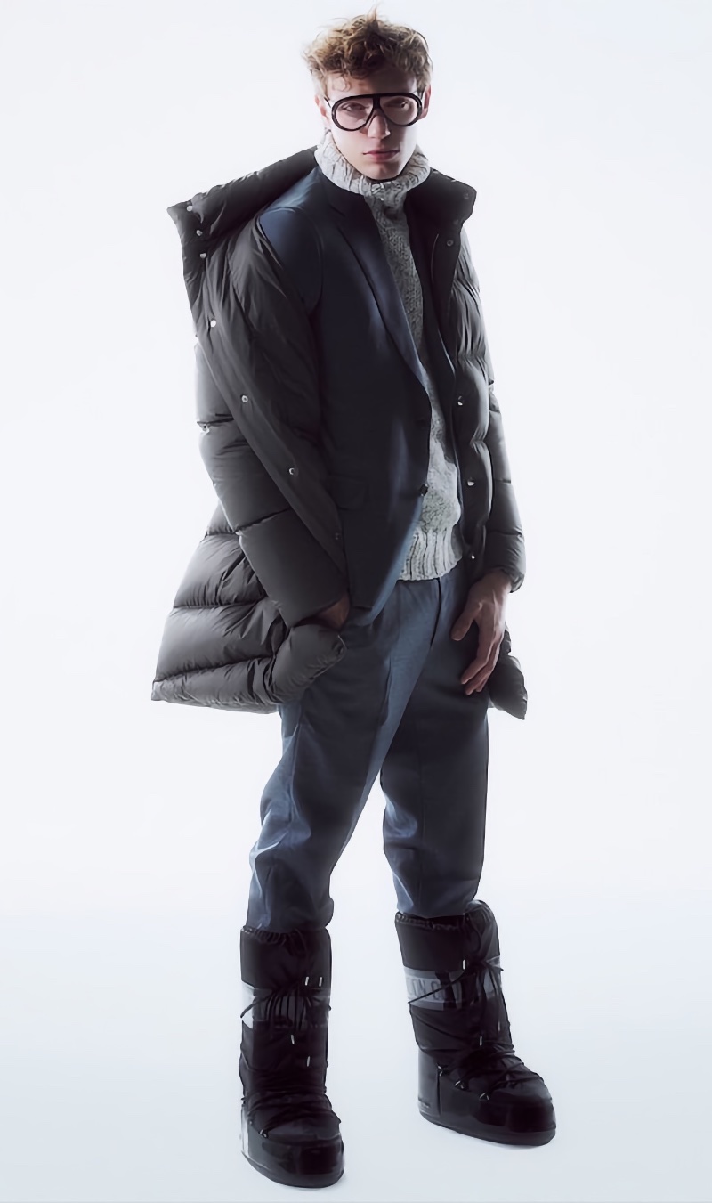 Luisaviaroma Men Winter Style Active Ski 2022 Lorenzo Gonzi Model Moncler Down Coat » Luisaviaroma Proposes High Fashion for the Winter Slopes Luisaviaroma Men Winter Style Active Ski 2022 Lorenzo Gonzi Model Moncler Down Coat