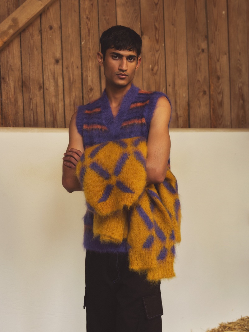 Mytheresa enlists model Neeraj Saini as the face of its exclusive Marni capsule collection.
