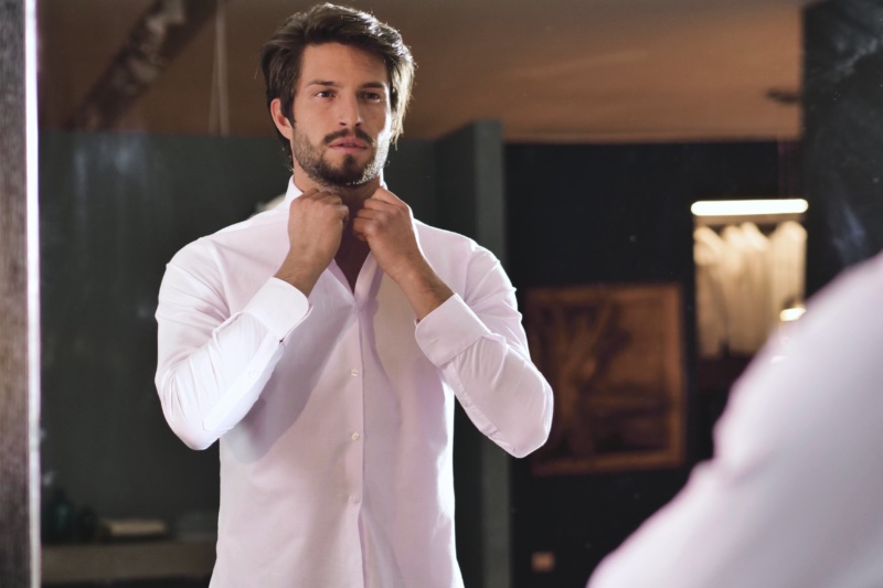 Pink Dress Shirt Men