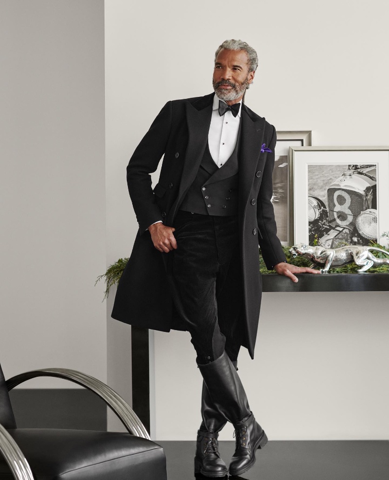 Daryl Dismond wears an elegant three-piece tailored number for Ralph Lauren's holiday 2022 campaign. » Ralph Lauren Calls for a Return to Formal Holiday Style Daryl Dismond wears an elegant three-piece tailored number for Ralph Lauren's holiday 2022 campaign.
