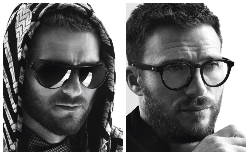 Scott Eastwood Giorgio Armani Eyewear Men Fall Winter 2022 Campaign