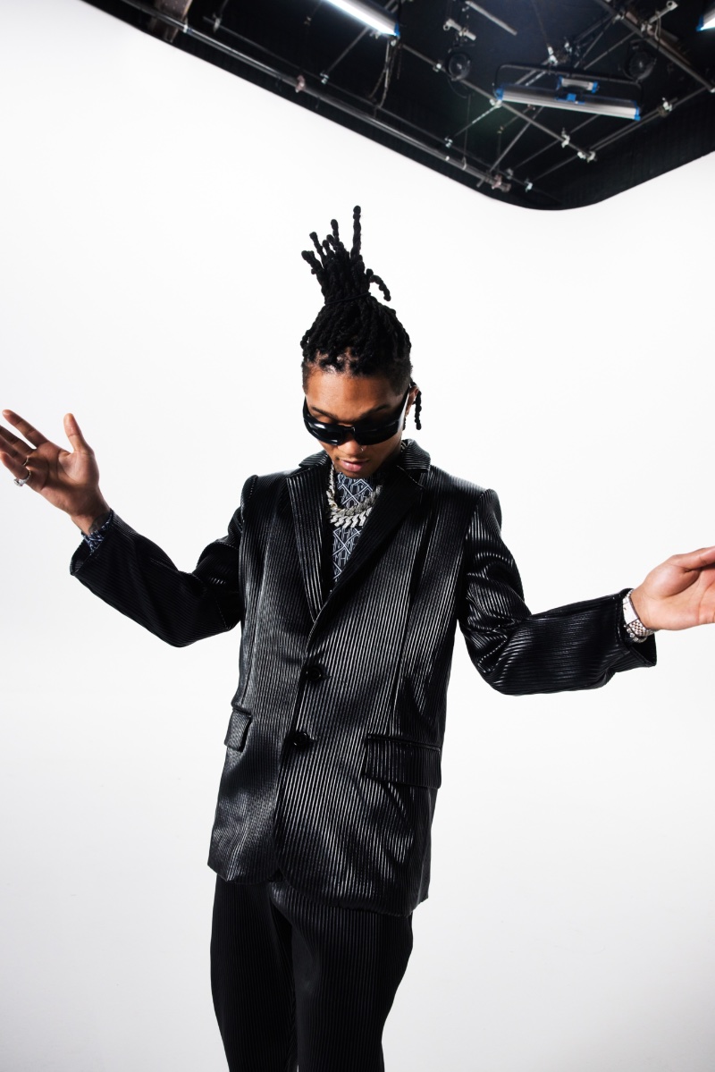 Swae Lee boohooMAN Party Campaign 2022 Pleated Suit