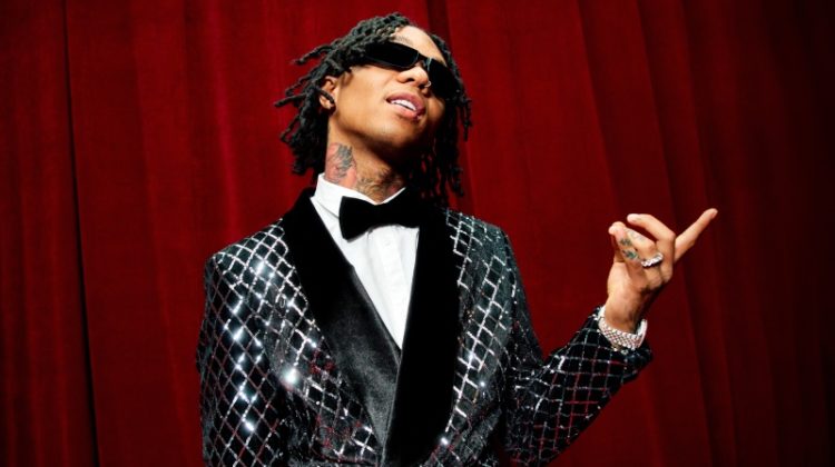 Swae Lee boohooMAN Party Campaign 2022 Diamond Sequin Blazer