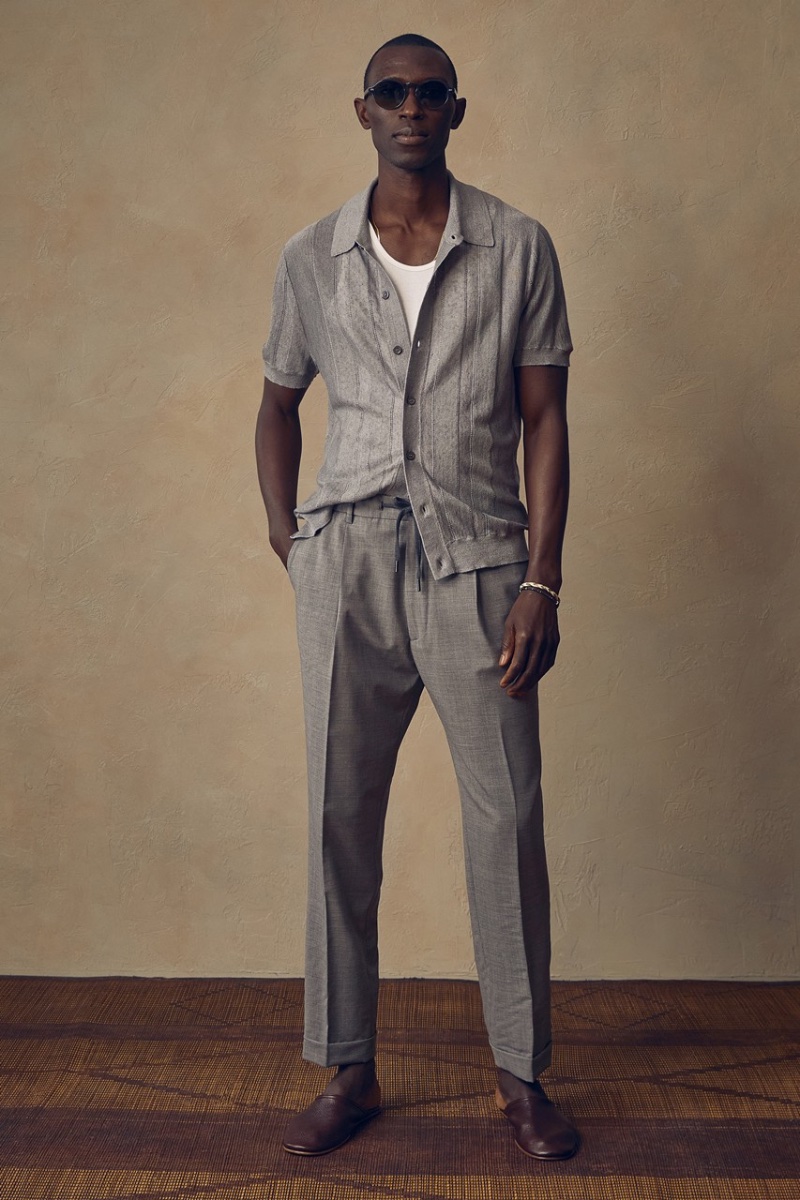 Todd Snyder Pleated Trousers Drawstring Slacks
