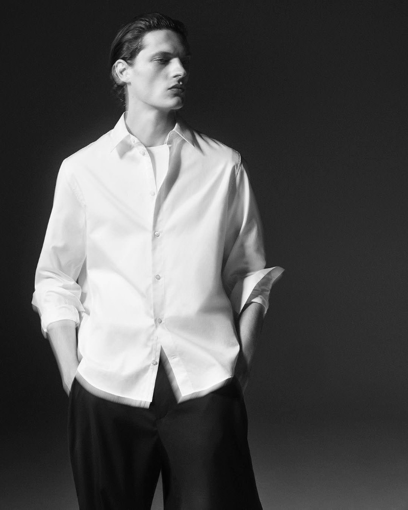 COS Regular-fit Poplin Shirt, Relaxed-fit Wide-leg Wool Pants » COS Presents Luxurious Monochrome Looks COS Regular-fit Poplin Shirt, Relaxed-fit Wide-leg Wool Pants