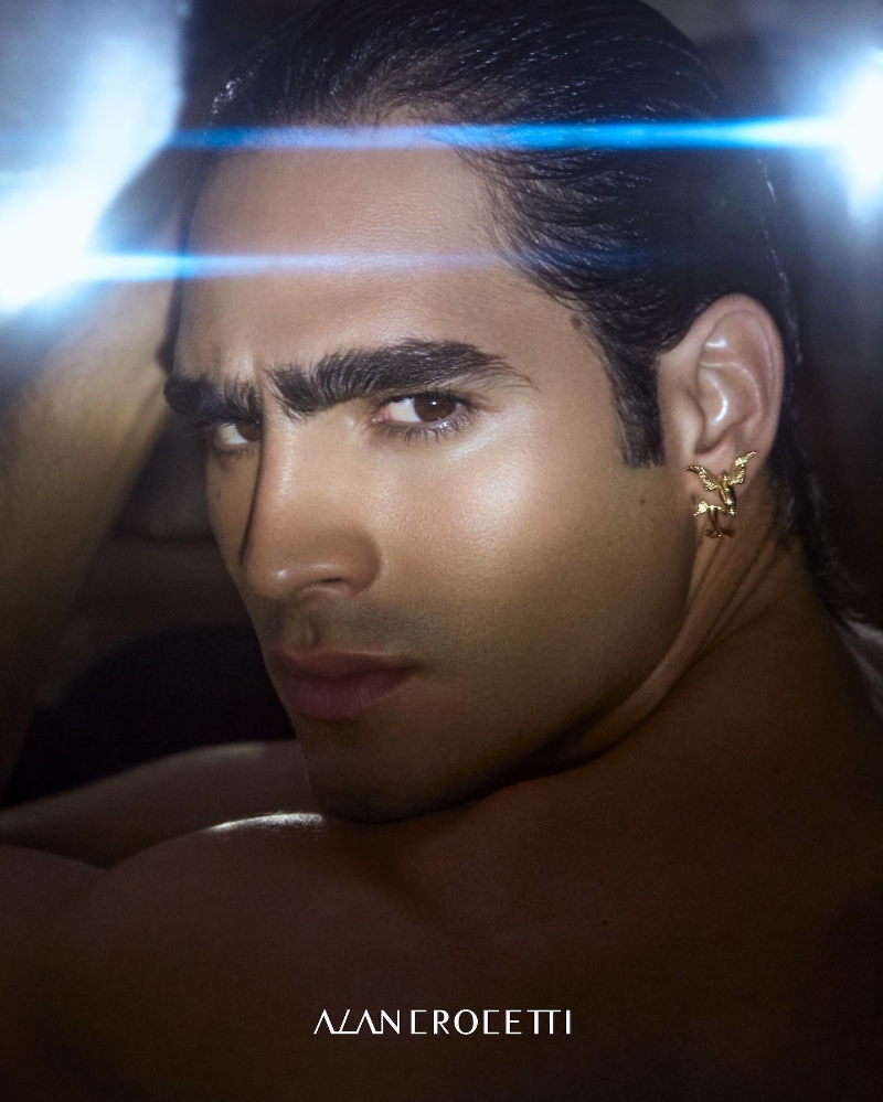 In focus, Jhonattan Burjack dons an earring fromAlan Crocetti's Deep Fantasy jewelry collection. » Jhona Embraces a Deep Fantasy in Alan Crocetti Jewelry In focus, Jhonattan Burjack dons an earring fromAlan Crocetti's Deep Fantasy jewelry collection.