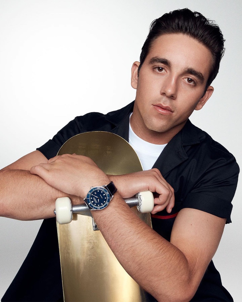 Skateboarder Alex Midler fronts a new campaign for Movado.