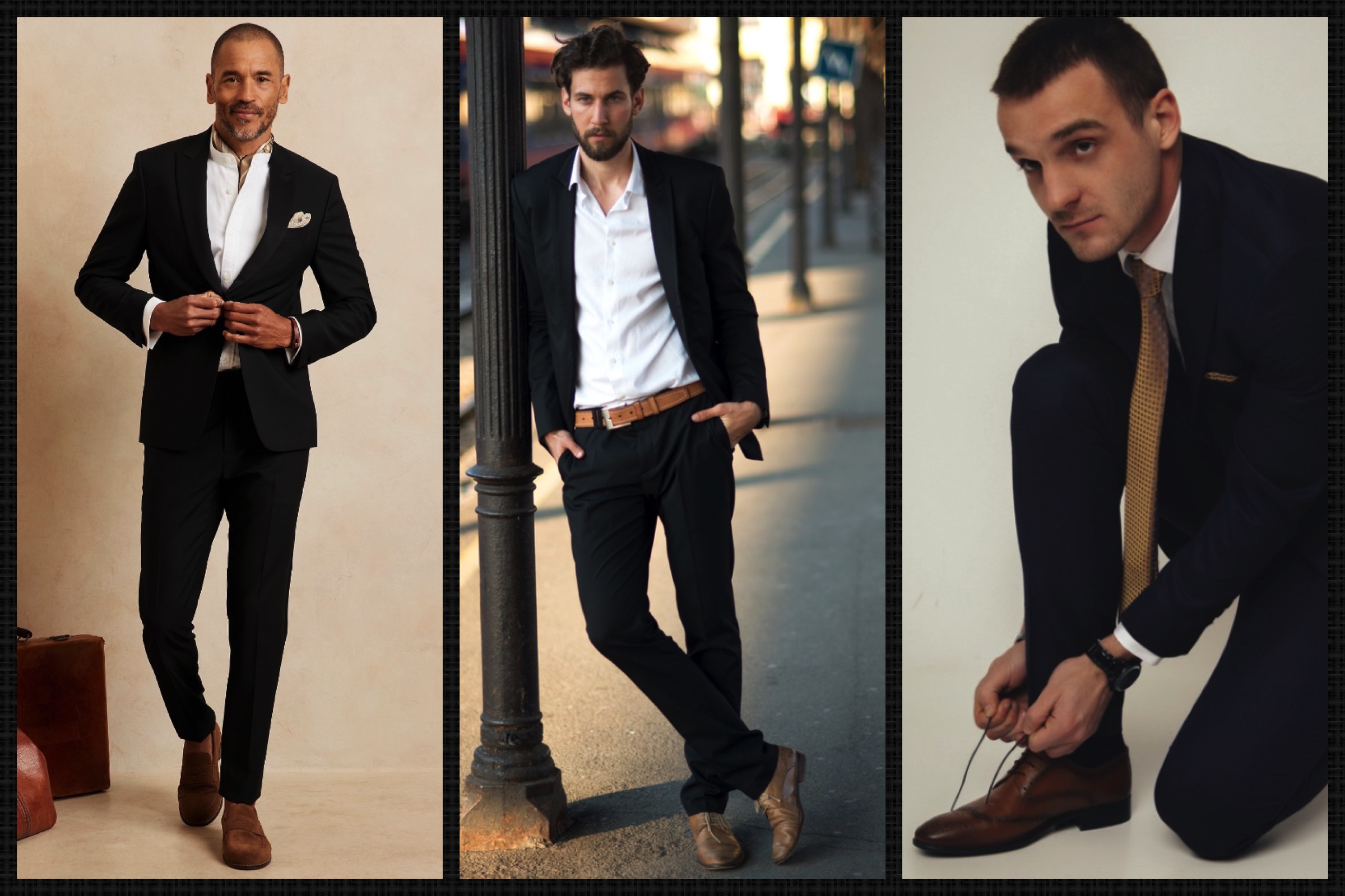 Dark Grey Shirt and Matching Pants Combinations Ideas for Men