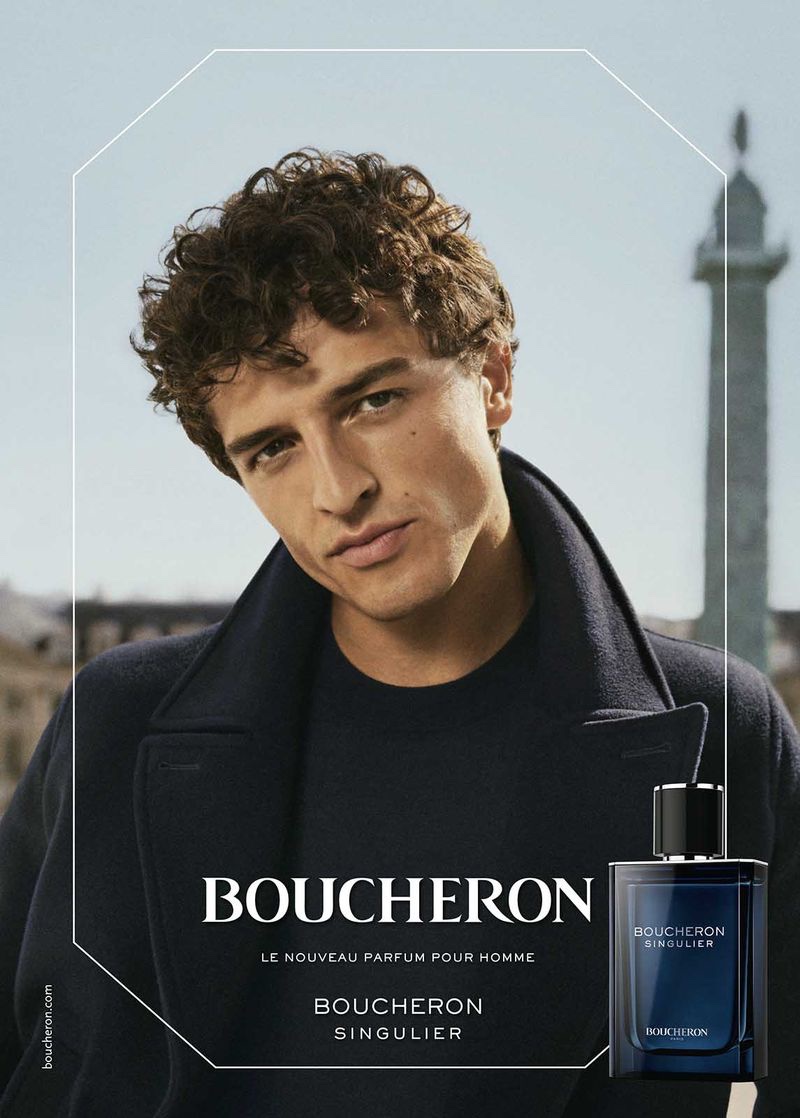 Model Alberto Perazzolo stars in the Boucheron Singulier fragrance campaign.