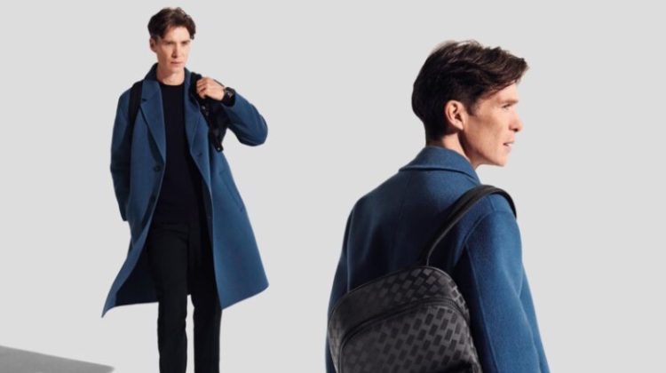 Cillian Murphy is "On the Move" with the Montblanc Extreme 3.0 backpack for the brand's fall-winter 2022 campaign.