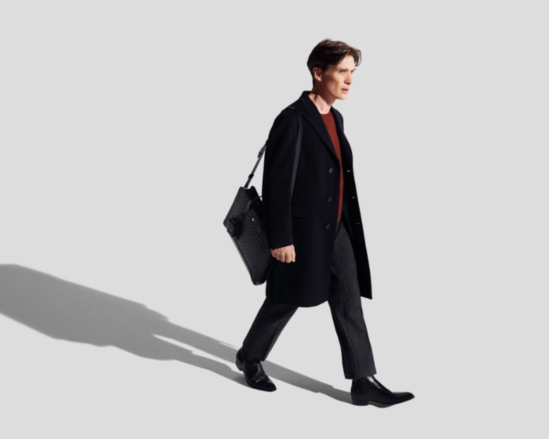 Dressed for business with one of Montblanc's Extreme 3.0 bags, Cillian Murphy fronts the luxury brand's fall-winter 2022 campaign.