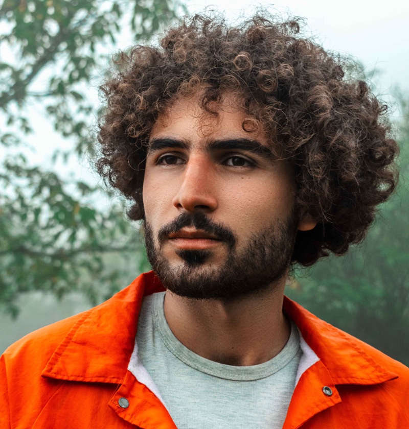 Curly Hair Afro Men