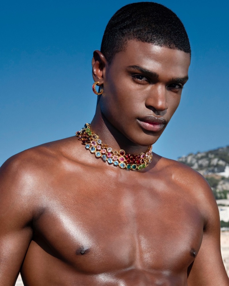 Rafael Mayers dons a colorful selection of jewelry for Dolce & Gabbana's latest accessories campaign. » Rafael Shines in Alluring New Dolce & Gabbana Ad Rafael Mayers dons a colorful selection of jewelry for Dolce & Gabbana's latest accessories campaign.