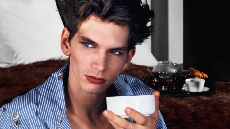 Erik van Gils Prepares for a Night Out with GQ France