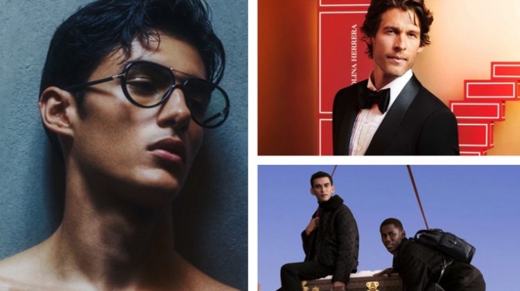 Week in Review: Akbar Shamji for Tom Ford, Josh Upshaw for Carolina Herrera Bad Boy Gold Fantasy, and Thibaud Charon and Cheikh Dia for Louis Vuitton.