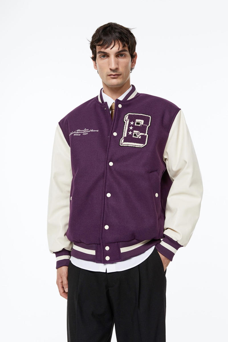 H&M Baseball Jacket » Party Time! Explore H&M's Newest Men's Looks H&M Baseball Jacket