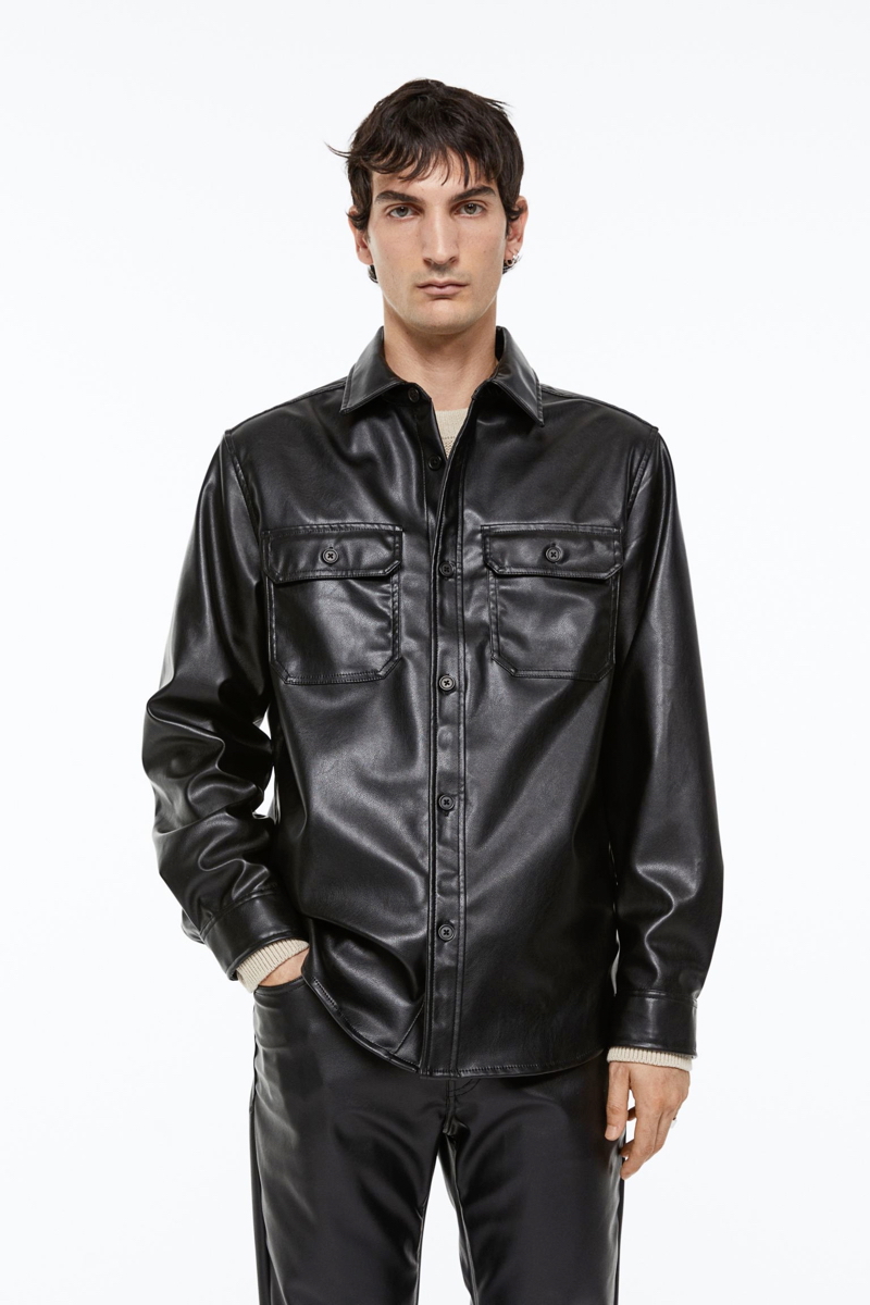 H&M Coated Overshirt » Party Time! Explore H&M's Newest Men's Looks H&M Coated Overshirt