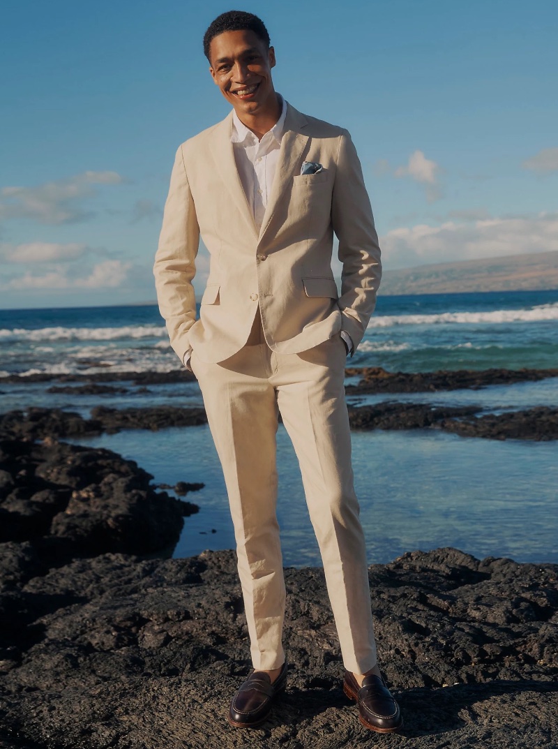 J.Crew Ludlow Slim-fit Unstructured Suit in Irish Cotton-linen