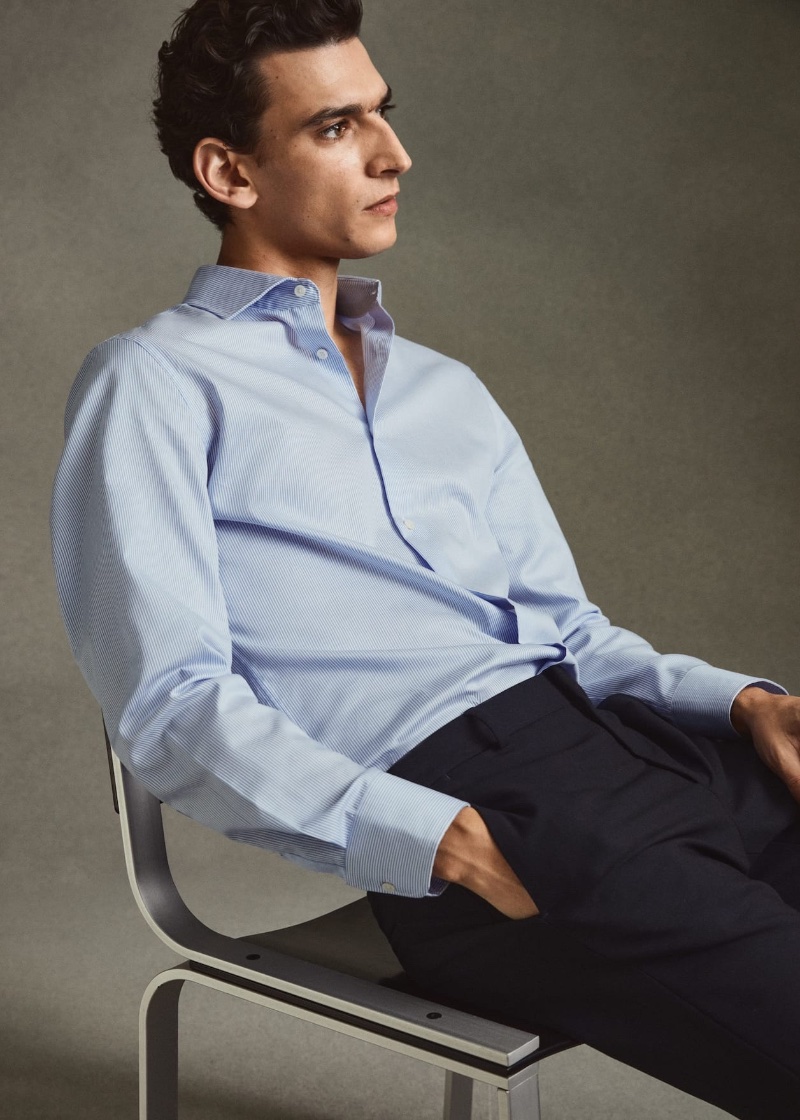 Mango Men's Suits Dress Shirts Fall Winter 2022