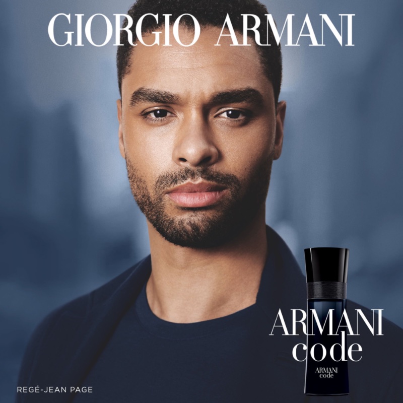 Actor Regé-Jean Page stars in the Armani Code advertising campaign. » Armani Code Explores Modern Masculinity with Regé-Jean Page Actor Regé-Jean Page stars in the Armani Code advertising campaign.