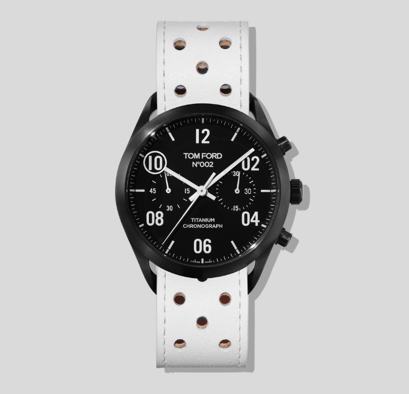 Tom Ford 002 Limited Edition Chronograph in White » Tom Ford is Back with a New Chronograph Tom Ford 002 Limited Edition Chronograph in White