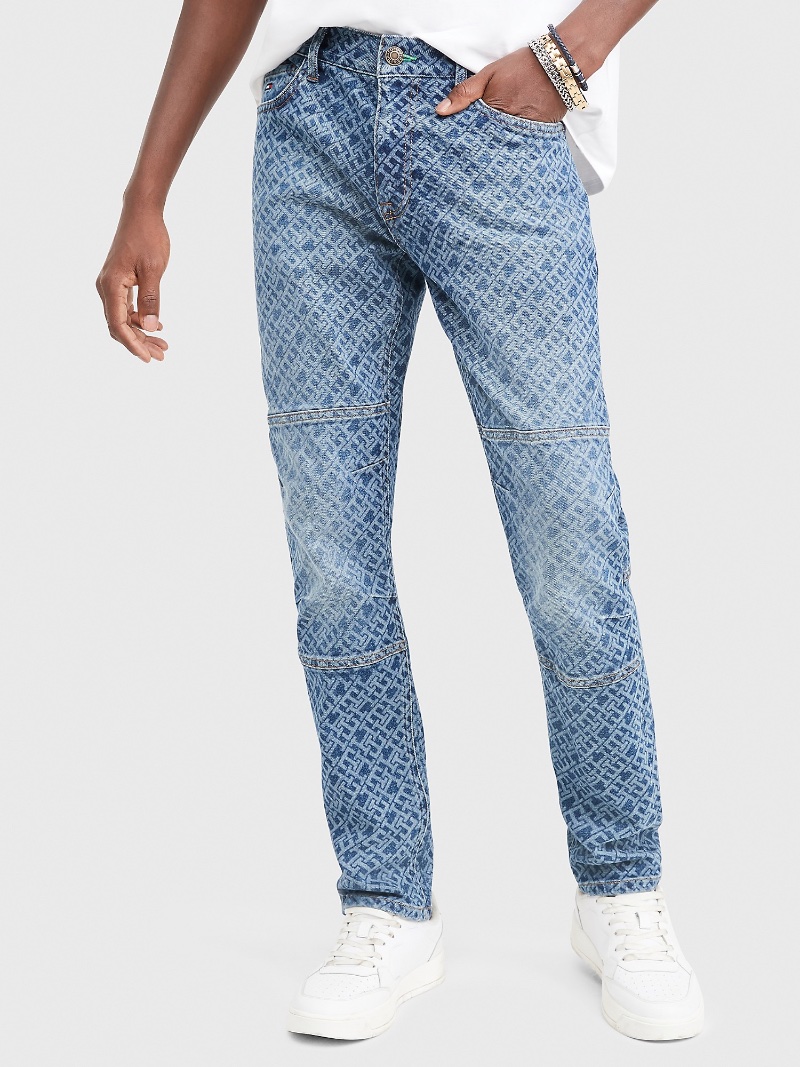 Tommy x Anthony Ramos Skinny Fit Monogram Jeans » Anthony Ramos Embraces the Holidays with Tommy Hilfiger Collaboration Tommy x Anthony Ramos Skinny Fit Monogram Jeans