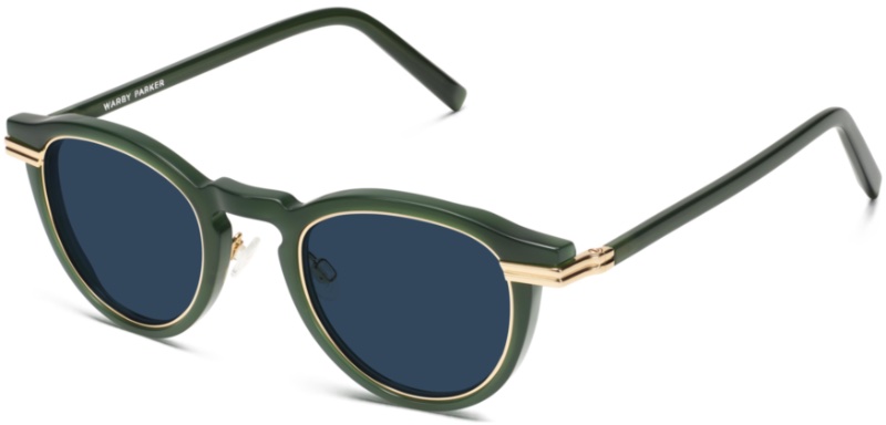 Warby Parker Arti Glasses Poblano with Polished Gold