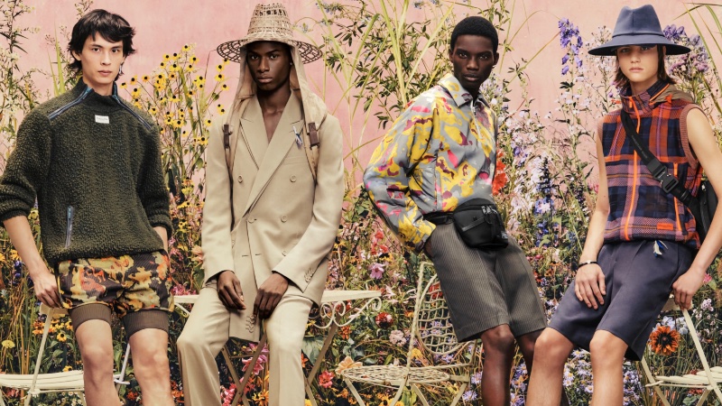 Dior Men enlists Yang Hao, Godwin Alwell Okereuku, Dara Gueye, and Robin Avignon as the stars of its spring 2023 campaign.