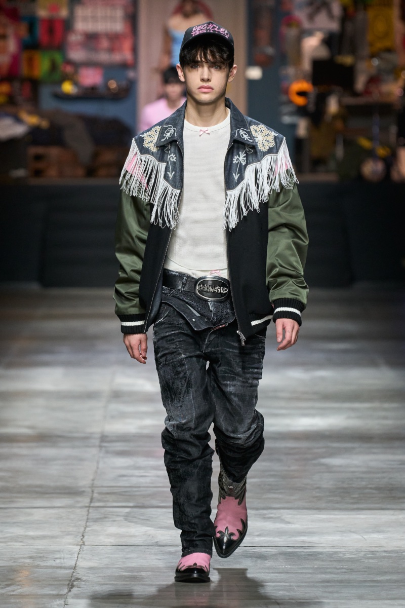 Dsquared2 Men Fall Winter 2023 Collection Runway 001