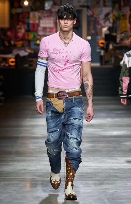 Dsquared2 Men Fall Winter 2023 Collection Runway 002