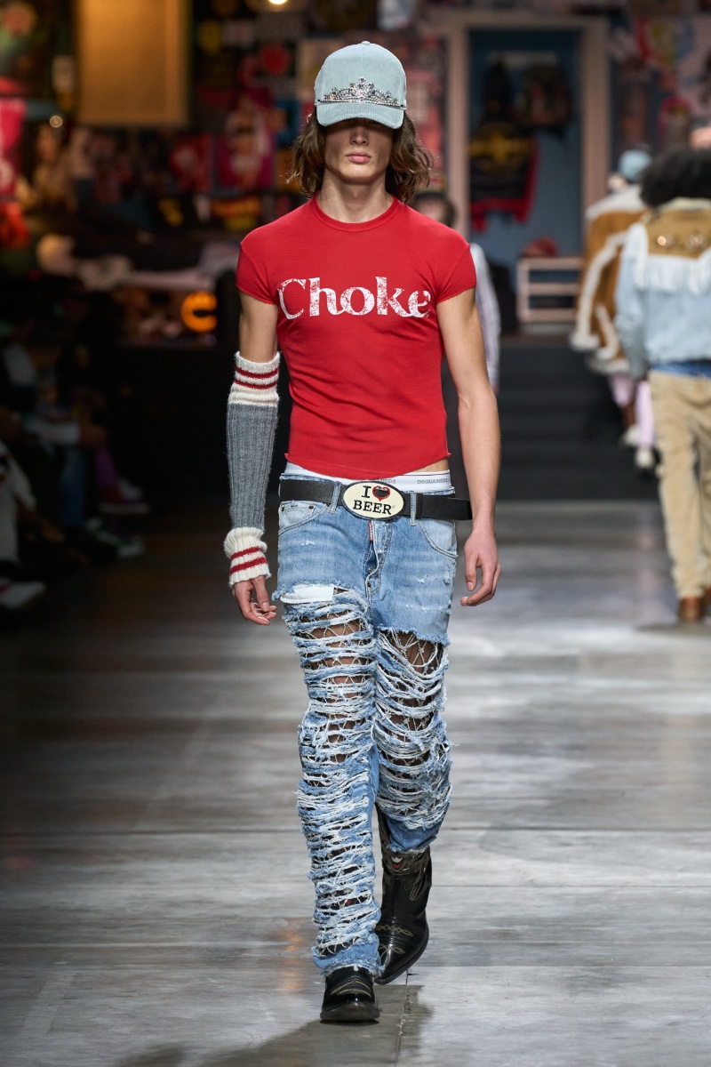 Dsquared2 Men Fall Winter 2023 Collection Runway 009