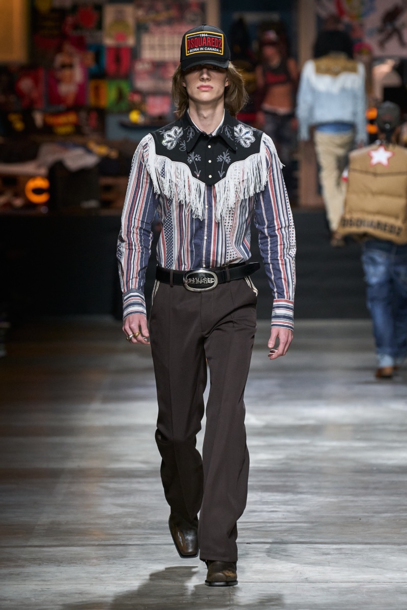 Dsquared2 Men Fall Winter 2023 Collection Runway 010