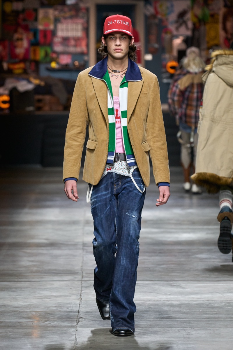 Dsquared2 Men Fall Winter 2023 Collection Runway 018