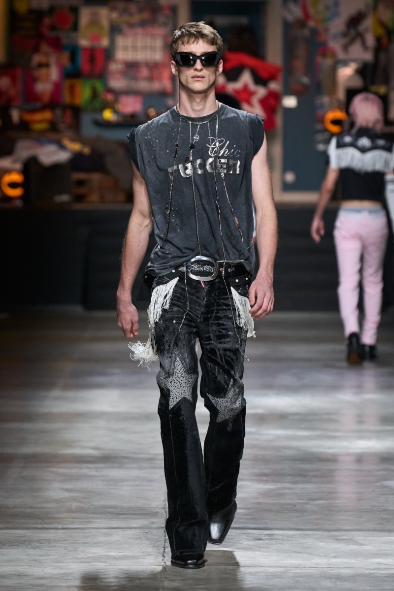 Dsquared2 Men Fall Winter 2023 Collection Runway 034