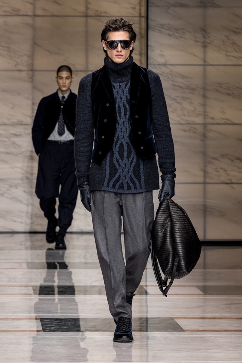 Giorgio Armani Men's Fall/Winter 2023 Collection Runway