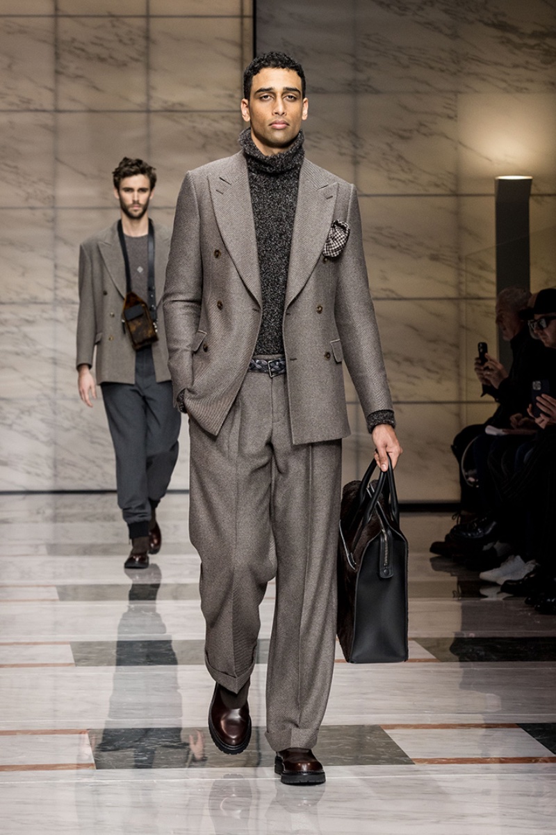 Giorgio Armani Men's Fall/Winter 2023 Collection Runway