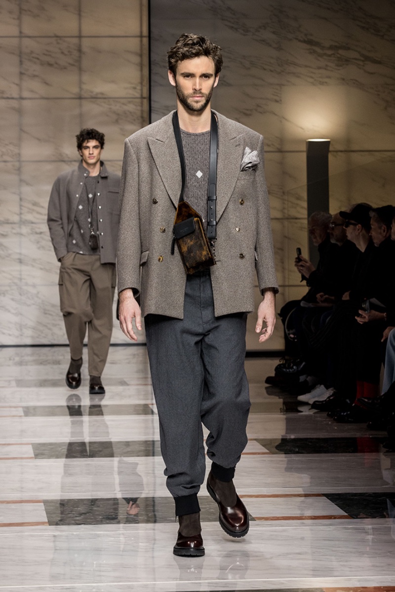 Giorgio Armani Men's Fall/Winter 2023 Collection Runway