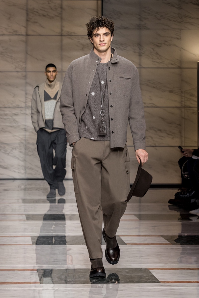 Giorgio Armani Men's Fall/Winter 2023 Collection Runway