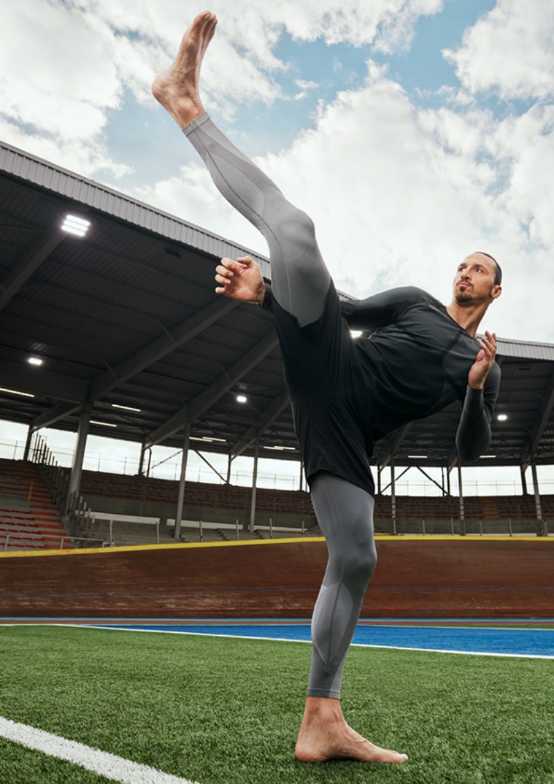 Zlatan Ibrahimović hits the field for the new H&M Move campaign.