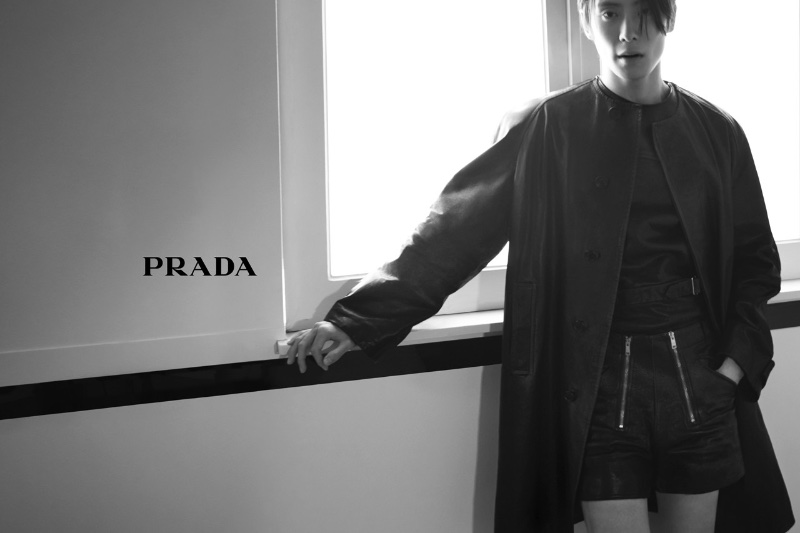 Jaehyun Jeong connects with Prada as the star of its spring-summer 2023 advertising campaign. 