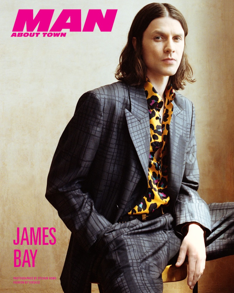 James Bay covers Man About Town in a Versace look.