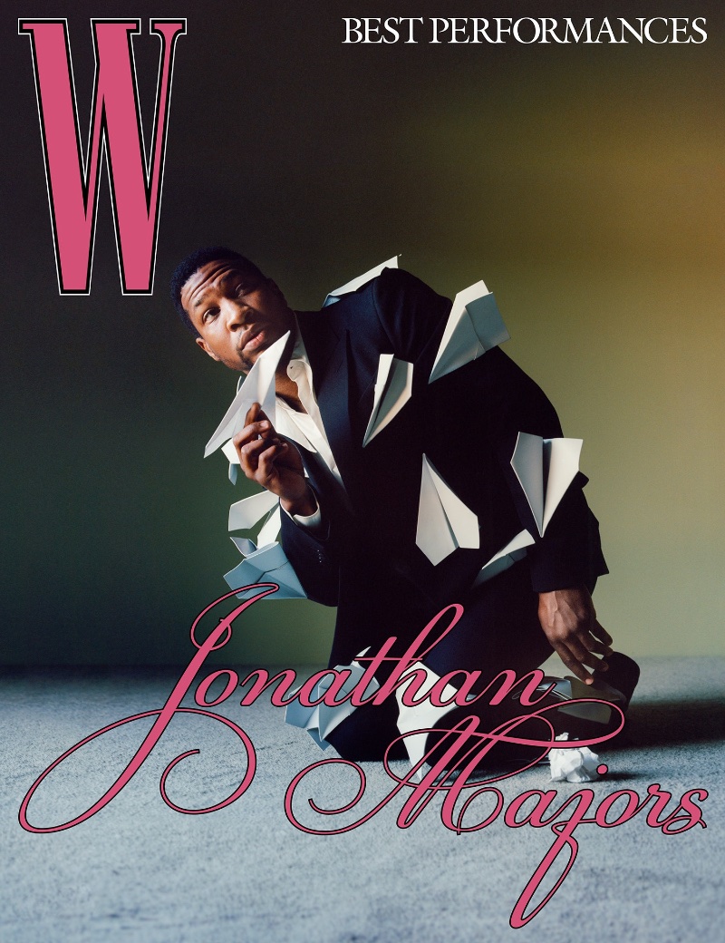 Jonathan Majors covers W magazine for its 2023 Best Performances issue.