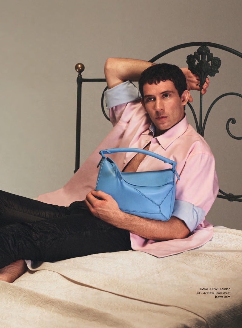 Posing in bed, Josh O’Connor fronts LOEWE's spring-summer 2023 campaign. » Josh O'Connor & Stéphane Bak Charm in LOEWE Campaign Posing in bed, Josh O’Connor fronts LOEWE's spring-summer 2023 campaign.