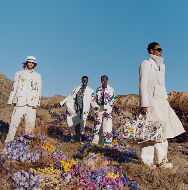 Spring flowers inspire Louis Vuitton menswear collection