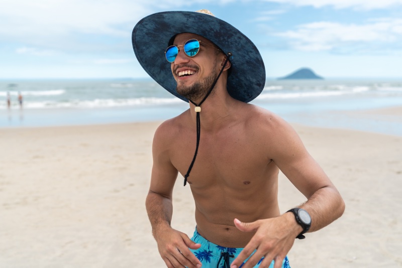 Man Beach Sun Hat Wide Brimmed Man Beach Sun Hat Wide Brimmed