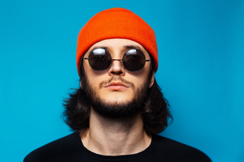 Man Orange Beanie Sunglasses » Types of Beanies for Men: The Definitive Guide Man Orange Beanie Sunglasses